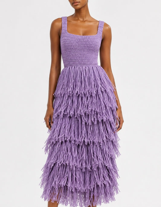 Solana Fringe Dress